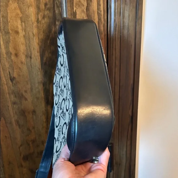 Celine Blue Monogram vintage Crossbody Gold Hardware - Picture 8 of 16